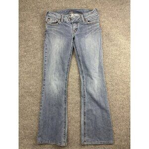 Silver Jeans Tuesday Womens 30x33 Light Wash Bootcut Stretch Denim Distressed